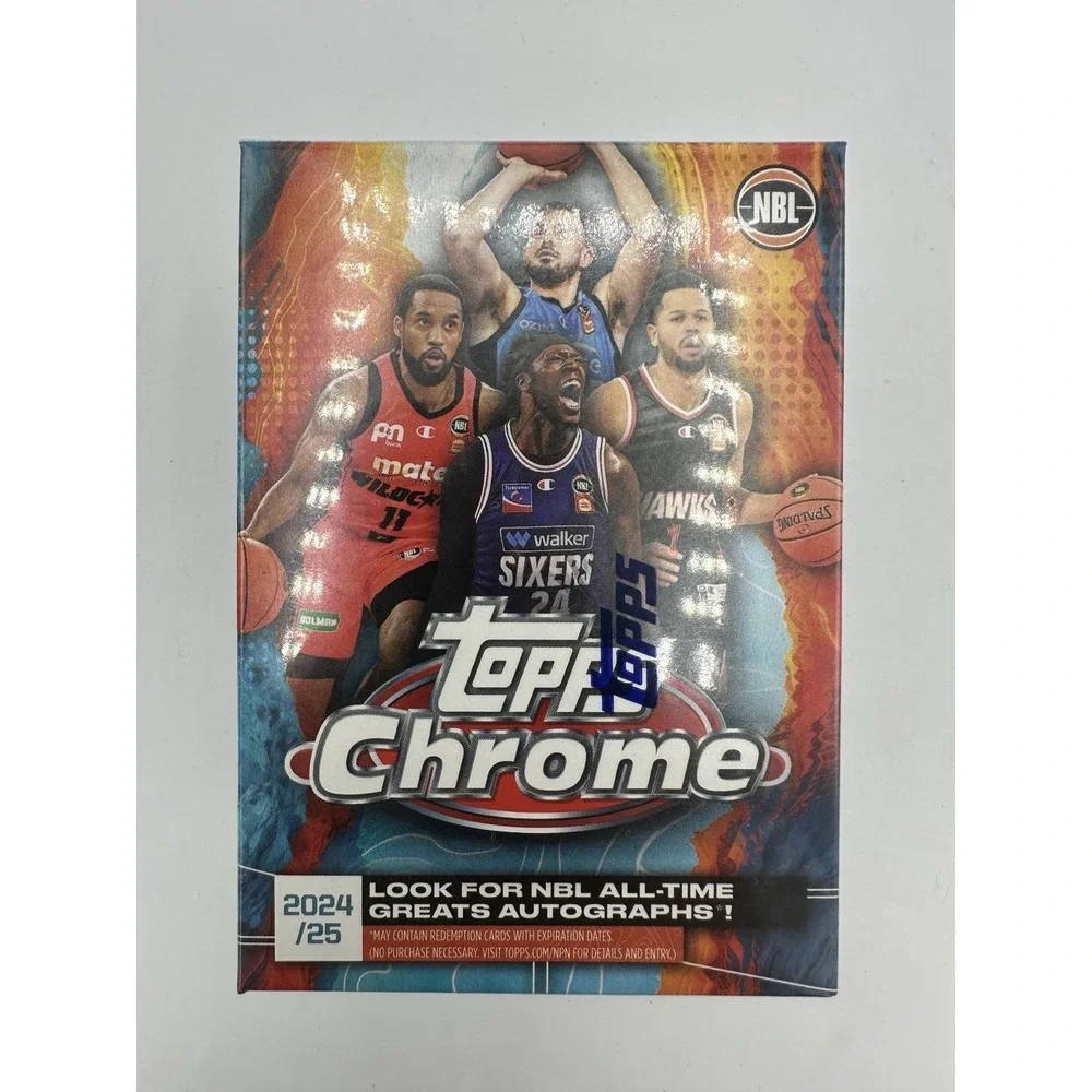 2024-25 Topps Chrome NBL Basketball Value Blaster Box Factory Sealed 32 Cards